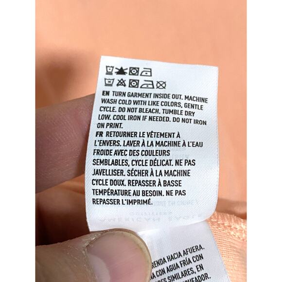 American Eagle Crop T Shirt Womens L Peace Flower Ying Yang Y2K Hippie Festival - Picture 6 of 6